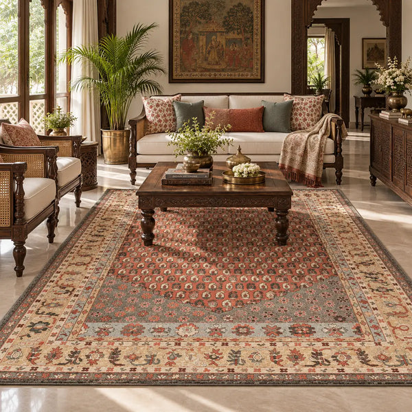 Janat Hand Tufted Woollen and Viscose Rug