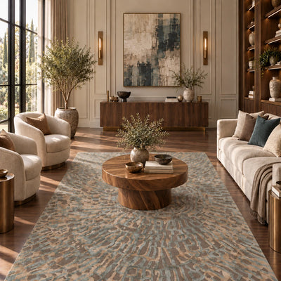 Monsoon Hand Tufted Woollen and Viscose Rug