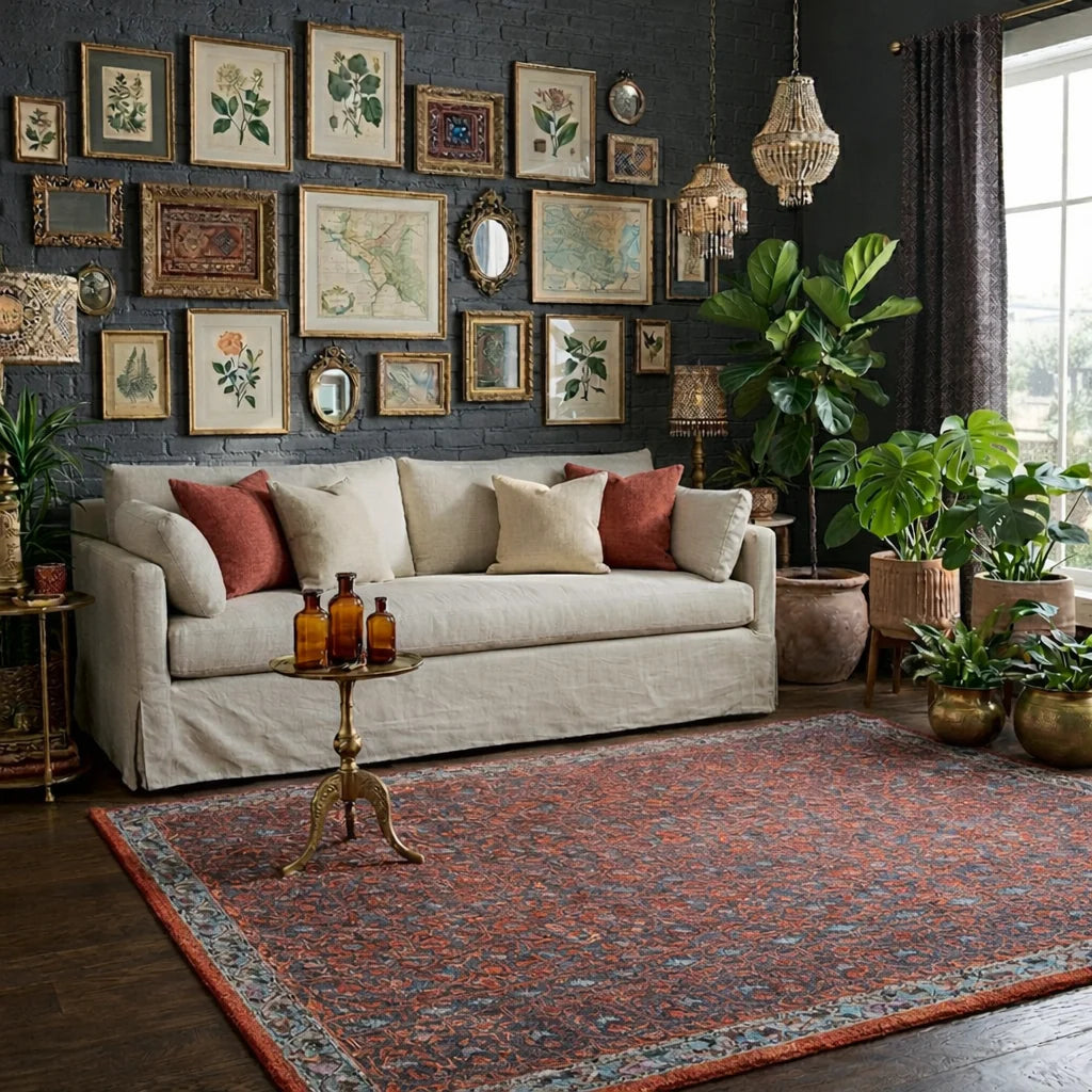 Coptic Hand Tufted Woollen Rug| Rugs for Living Room