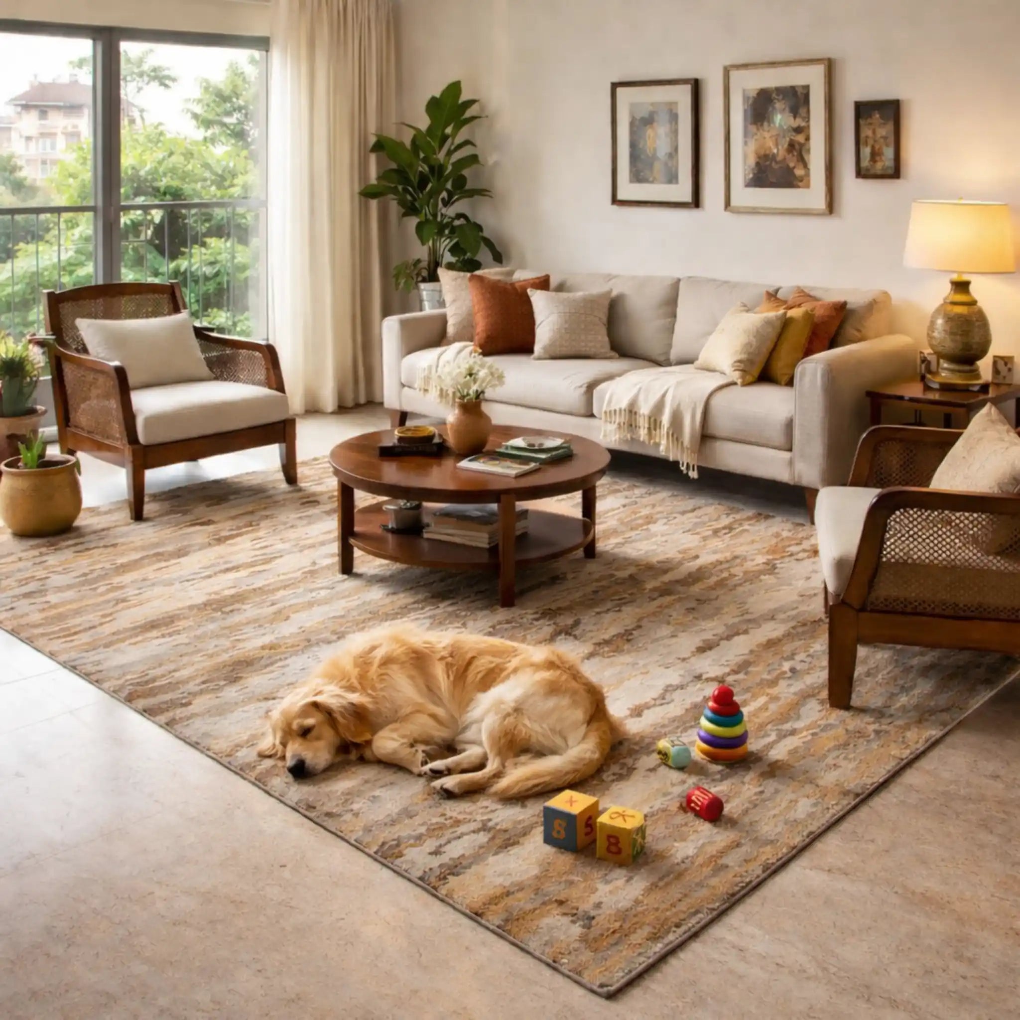 Clayfield Hand Tufted Woollen And  Viscose Rug