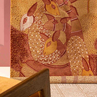 Mrigya Hand Knotted Woollen And Viscose Rug