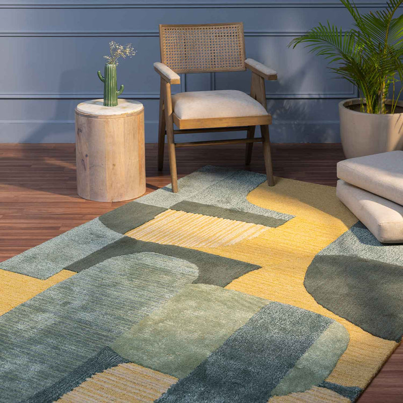 Karim Hand Tufted Woollen And Viscose Rug