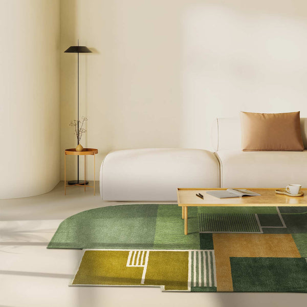 Field View Hand Tufted Woollen And Viscose Rug