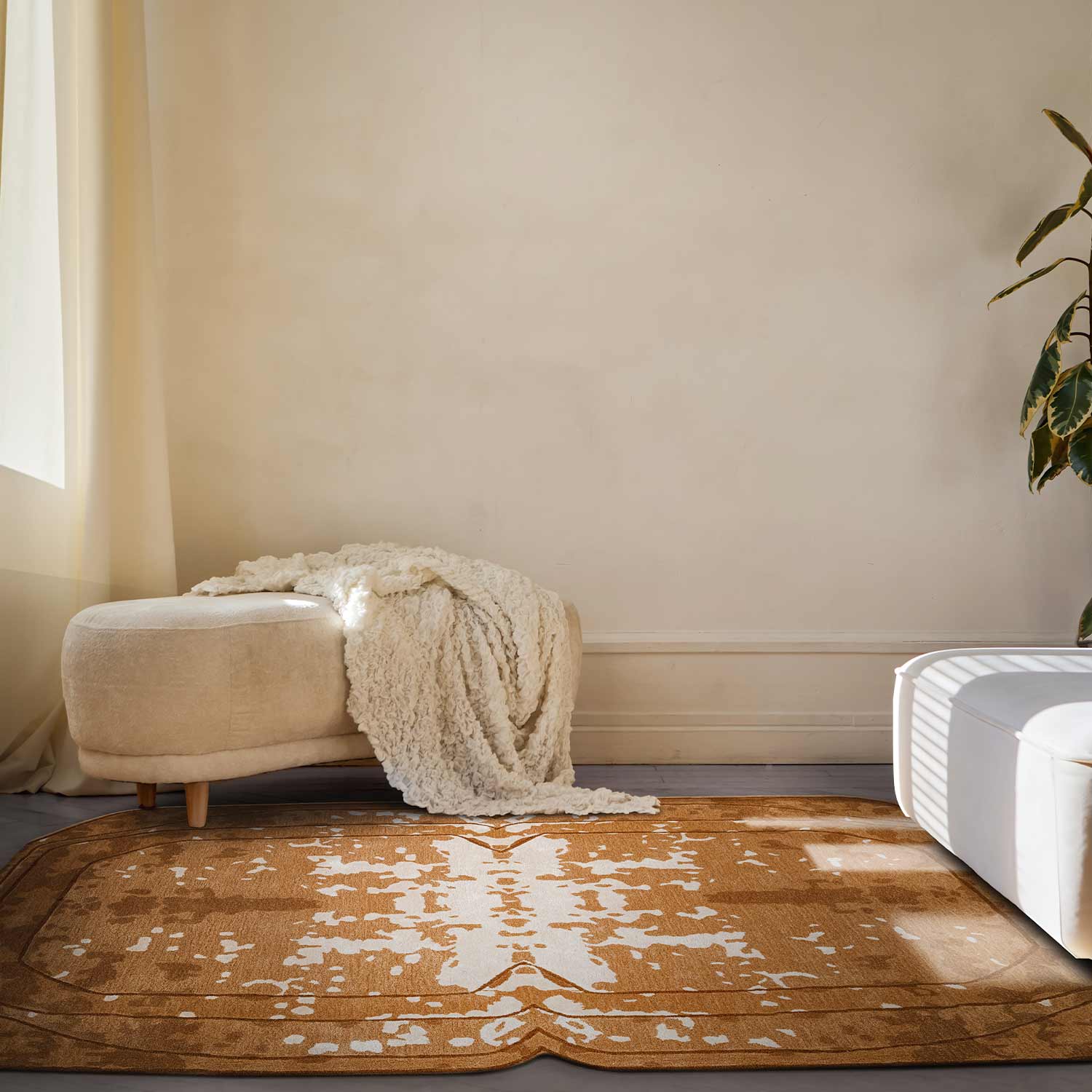Spider Hand Tufted Woollen And Viscose Rug