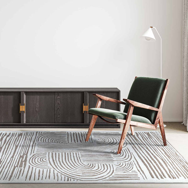 Jabari Hand Tufted Woollen And Viscose Rug