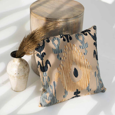 Mandira Ari Embroidered Cotton Cushion Cover