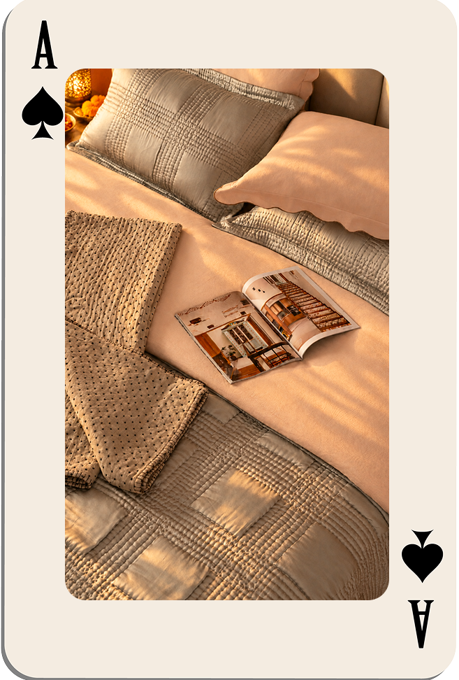Beautiful bedding to make guests feel at home.