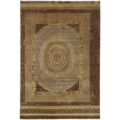 Charbagh Hand Knotted Woolen and Silk Rug By Tarun Tahiliani