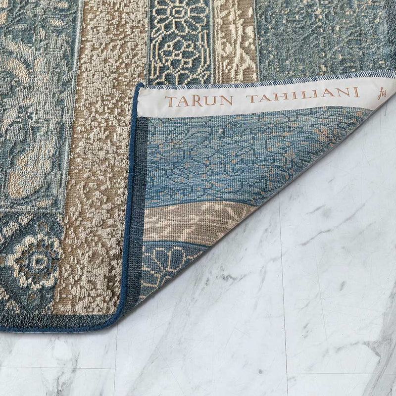 Mahtab Bagh Hand Knotted Woollen and Silk Rug