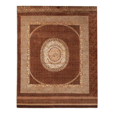 Charbagh Hand Knotted Woollen and Silk Rug By Tarun Tahiliani
