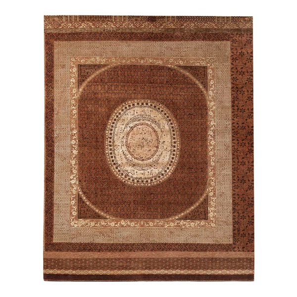 Charbagh Hand Knotted Woollen and Silk Rug By Tarun Tahiliani