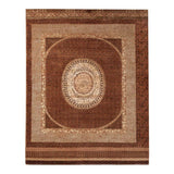 Charbagh Hand Knotted Woollen and Silk Rug