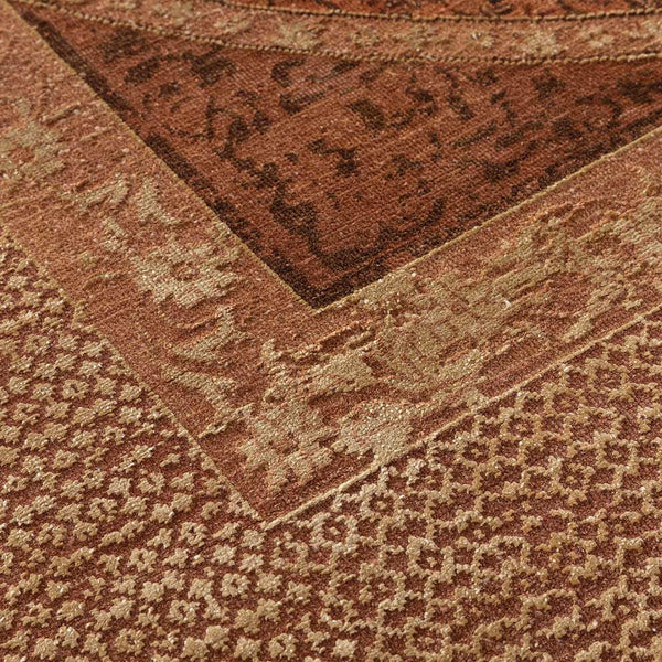 Charbagh Hand Knotted Woollen and Silk Rug By Tarun Tahiliani