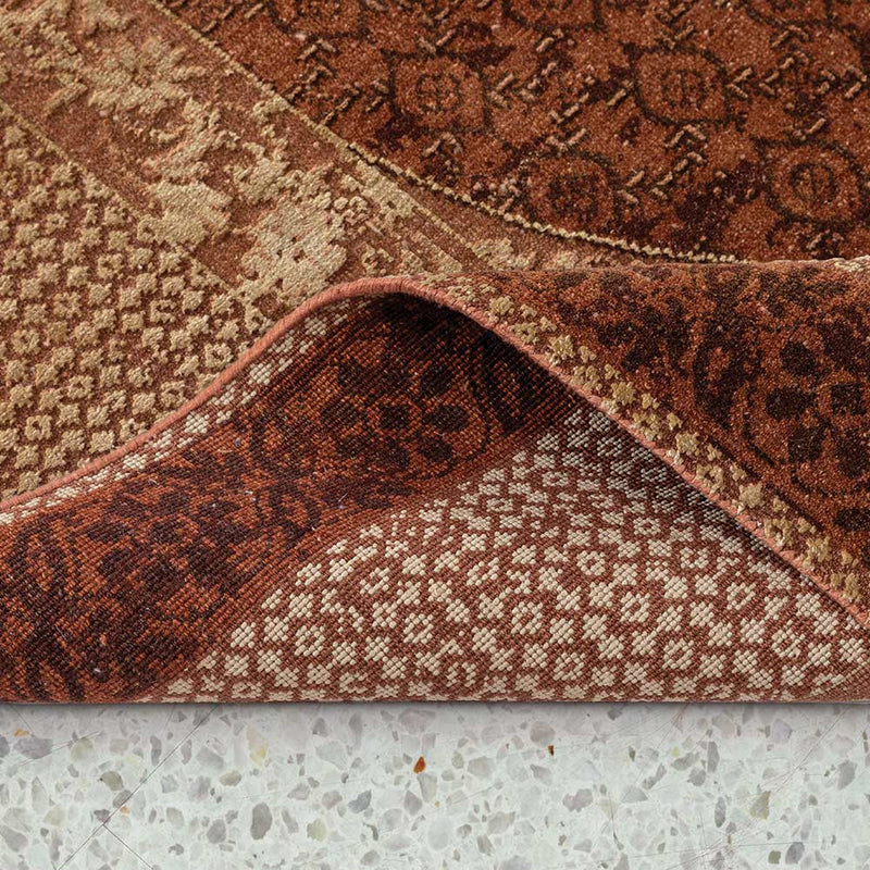 Charbagh Hand Knotted Woollen and Silk Rug