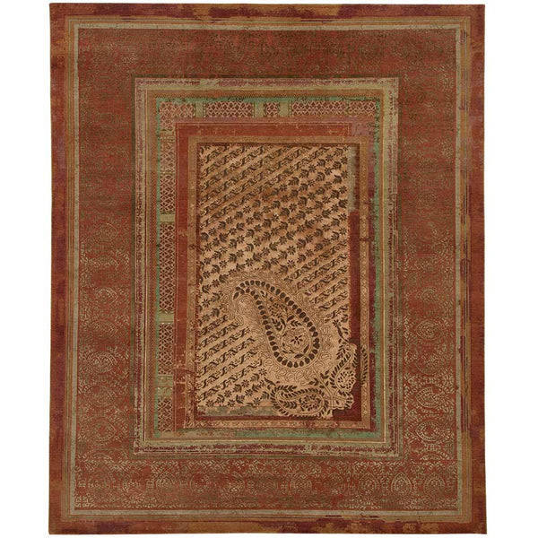 Paisley Panorama Hand Knotted Woollen and Silk Rug