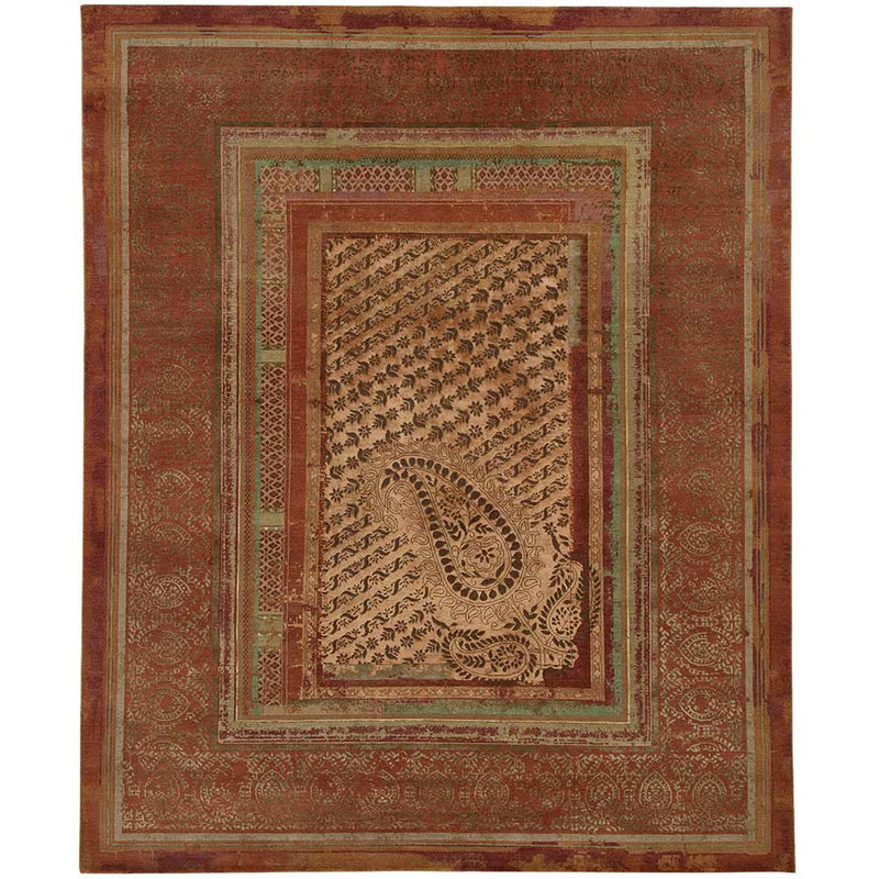 Paisley Panorama Hand Knotted Woollen and Silk Rug