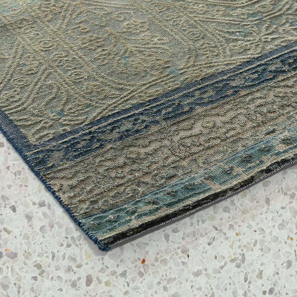 Qafia Hand Knotted Woollen and Silk Rug  By Tarun Tahiliani