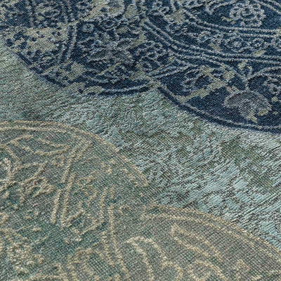 Qafia Hand Knotted Woollen and Silk Rug  By Tarun Tahiliani