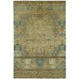 Windswept Hand Knotted Woollen and Silk Rug