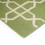 Algebraic Hand Woven  Woollen Dhurrie