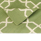Algebraic Hand Woven  Woollen Dhurrie