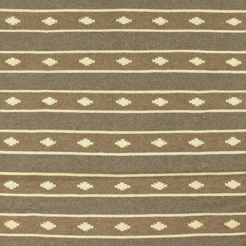 Sawon Stripe  Hand Woven Woollen Dhurrie