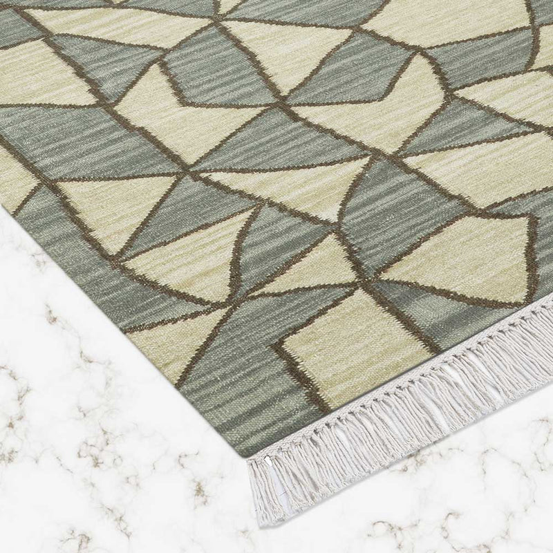 Texture Hand Woven  Woollen Dhurrie