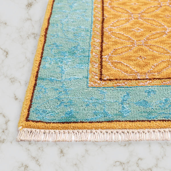 Seher Hand Knotted Woollen and Viscose Rug