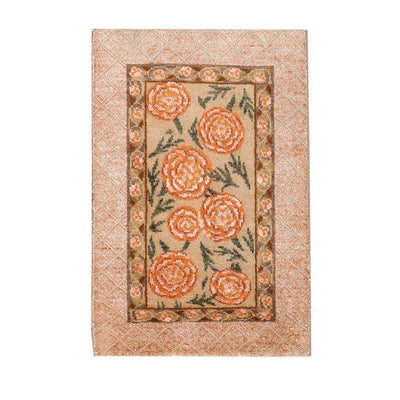 Meera Hand Knotted Woollen and Viscose Rug