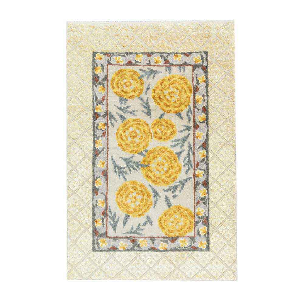 Meera Hand Knotted Woollen and Viscose Rug