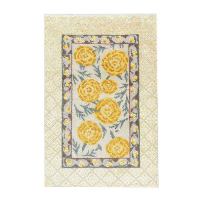 Meera Hand Knotted Woollen and Viscose Rug