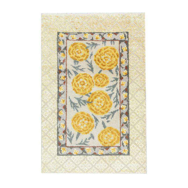 Meera Hand Knotted Woollen and Viscose Rug