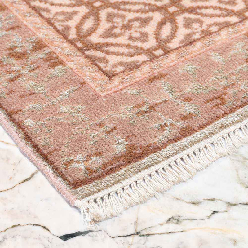 Seher Hand Knotted Woollen and Viscose Rug