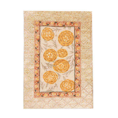 Meera Hand Knotted Woollen and Viscose Rug