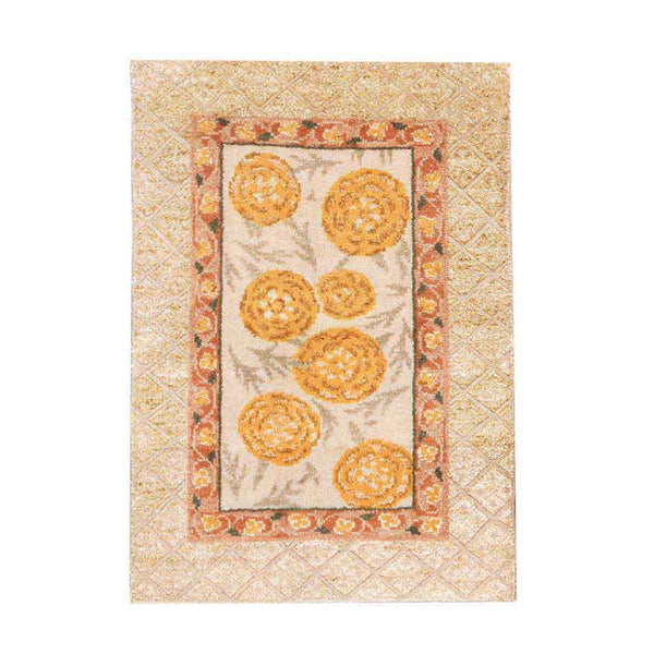 Meera Hand Knotted Woollen and Viscose Rug