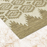 Redvic Hand Woven Woollen Dhurrie