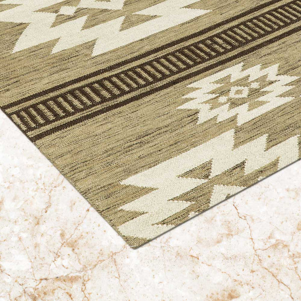 Radionic Hand Woven Woollen Dhurrie