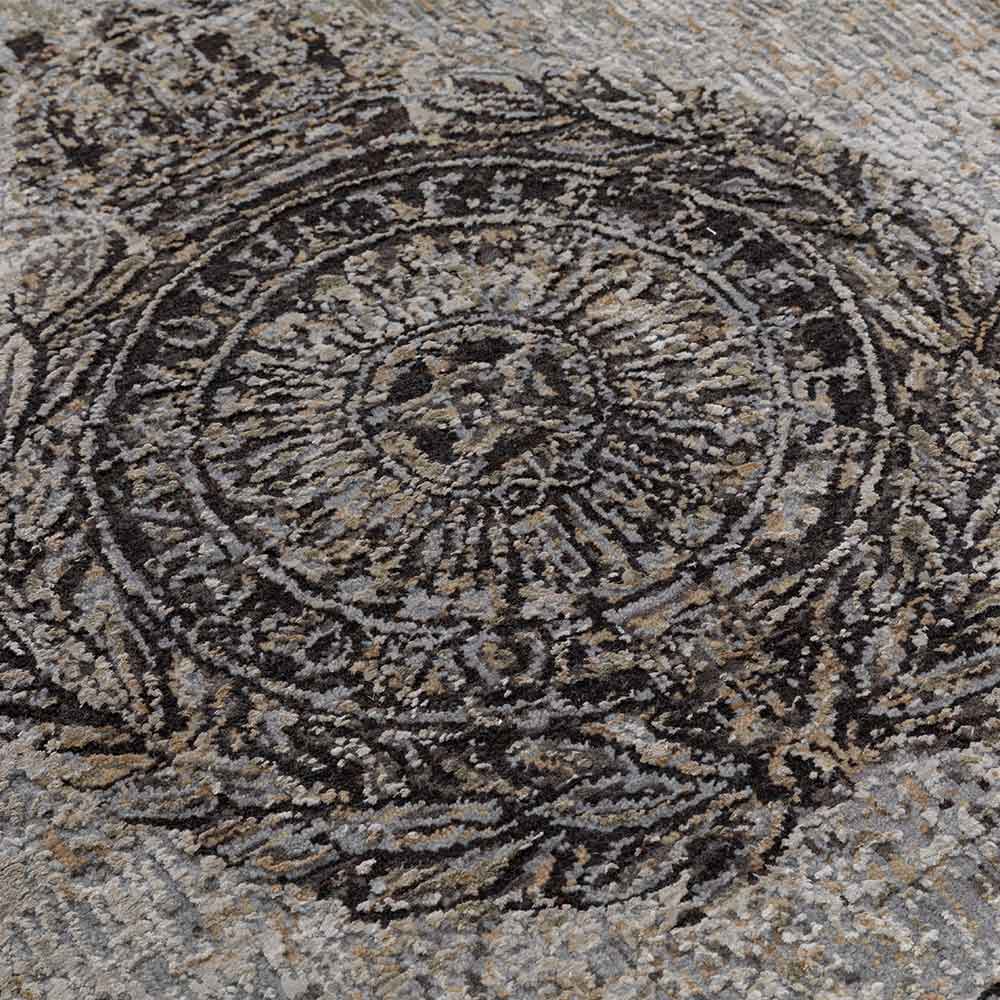 Corporal Merit Hand Knotted Woollen and Silk Rug By Shantanu And Nikhil