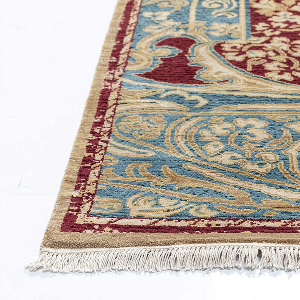 Khwabeeda Hand Knotted Woollen and Silk Rug By Raghavendra Rathore