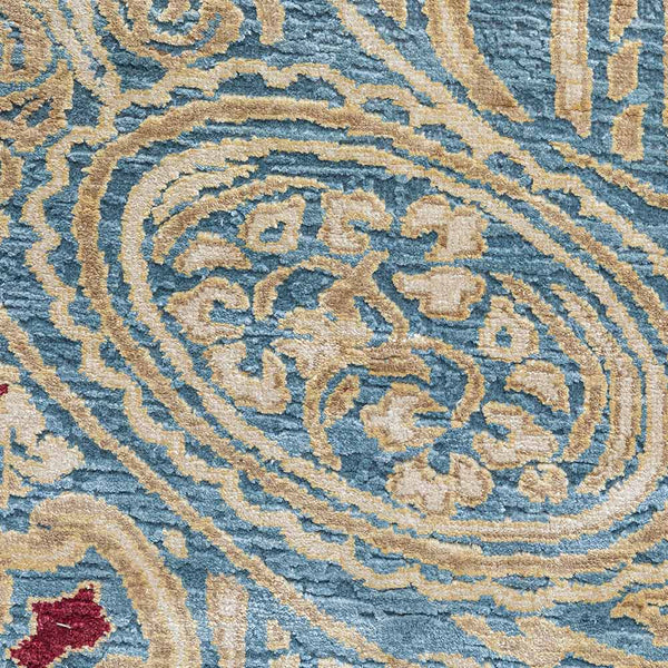 Khwabeeda Hand Knotted Woollen and Silk Rug By Raghavendra Rathore