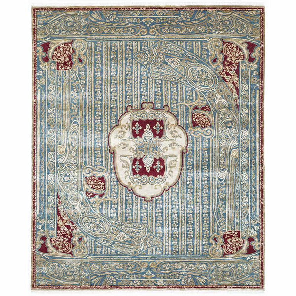 Khwabeeda Hand Knotted Woollen and Silk Rug By Raghavendra Rathore