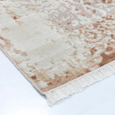 Meraki Hand Knotted Woollen And Viscose Rug