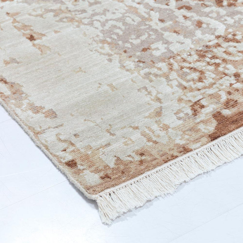 Meraki Hand Knotted Woollen And Viscose Runner