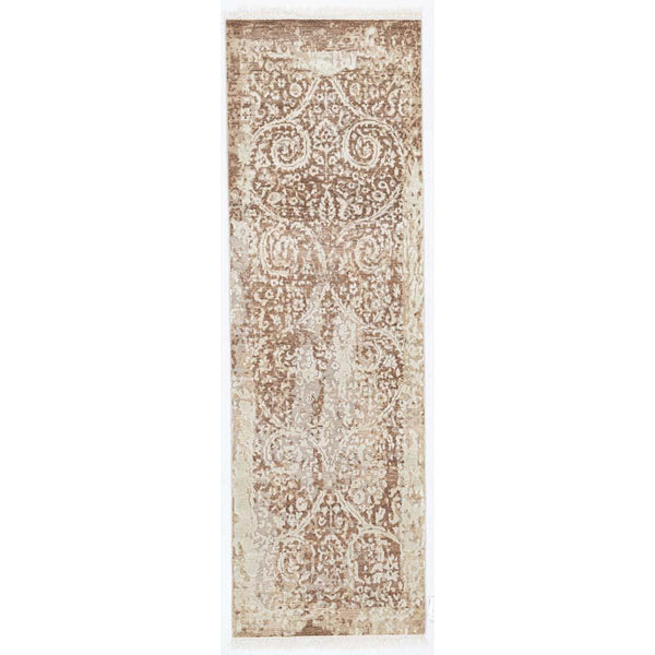 Meraki Hand Knotted Woollen And Viscose Runner