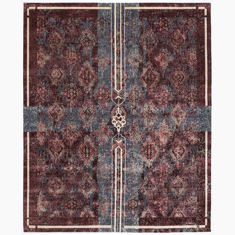 The Buxar Saga Hand Knotted Woollen and Silk Rug By Shantanu And Nikhil