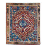 Qashqai Medallion Hand Knotted Woolen Rug