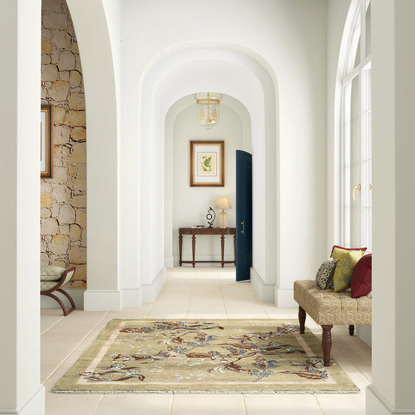 Varicase-X Hand Knotted Pamir Woollen and Recycled Silk Rug