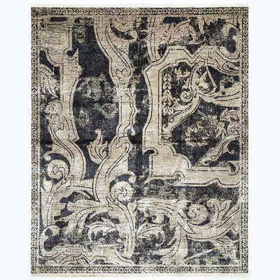 Totem Tryst Hand Knotted , Silk And Viscose Rug By Raghavendra Rathore