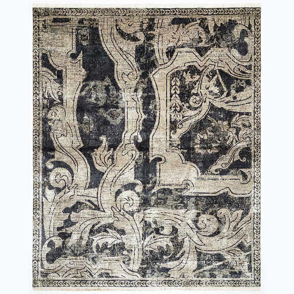 Totem Tryst Hand Knotted , Silk And Viscose Rug By Raghavendra Rathore