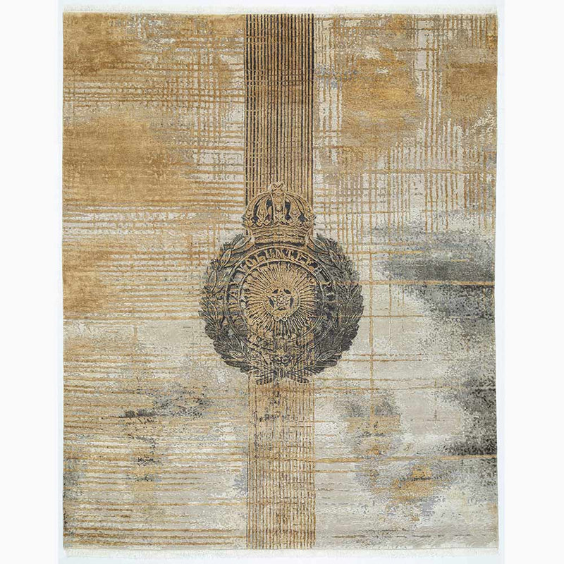 Badge of Honor Hand Knotted Woollen and Silk Rug By Shantanu And Nikhil